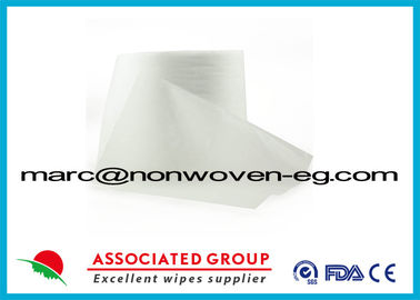 Plain Spunlace Non Woven Cotton Fabric 40gsm 30% Visocose / Rayon And 70% Polyester